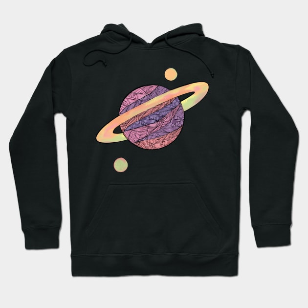 Pink Planet Hoodie by melikeozmen